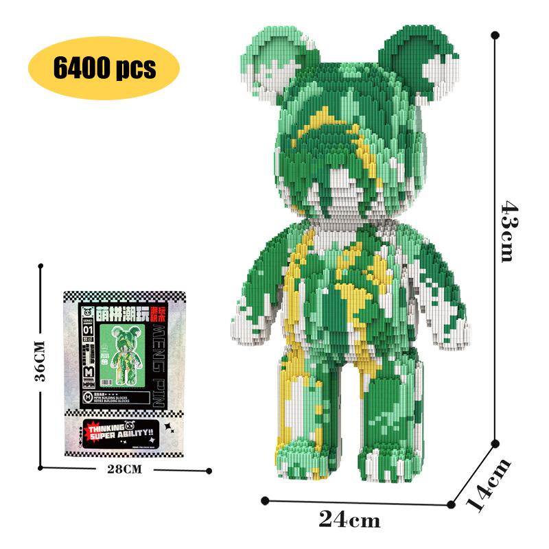 Kawaii Bear Building Blocks,assembly Toys,Ornaments, Home Decor,Creative Building Blocks,Thinking Developing Toys,Toys for Gifts