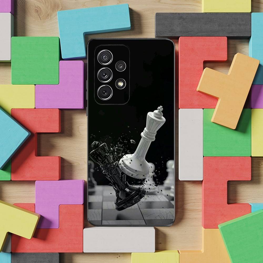 

Chess Board Art Pieces For Samsung S9,S10,S20,S10,S21,S25,S24,S23,Ultra,FE,Plus,Lite,Soft Silicone Black Case SamsungS25ULTRA