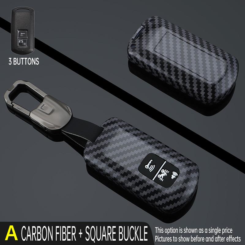 Carbon Fibre Key Case Cover Keychain For Honda Pcx 125 Forza 125 300 350 750 ADV Xadv Super Cup SH150i SH300 Sh125 XAV Xlov SH