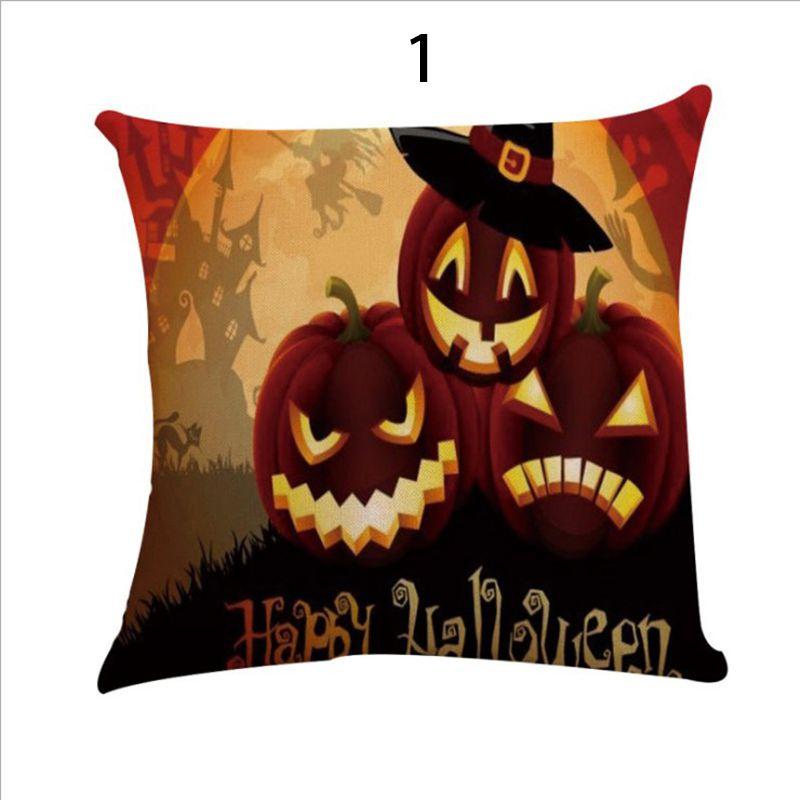 Premium Quality Fall Decor Pillow Case With Elegant Halloween Patterns