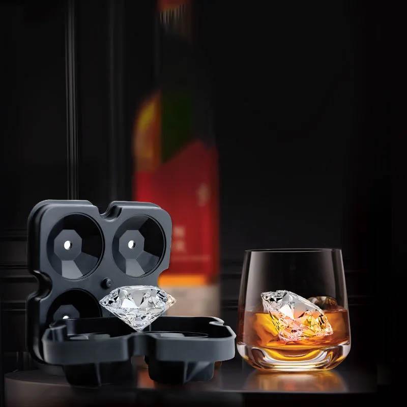 Silicone Mold Ice Cube Maker Chocolate Mould Tray Ice Cream DIY Tool 3D Form Whiskey Wine Cocktail Ice Cube Trays Molds