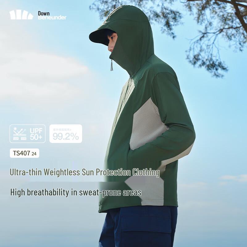 Beneunder Men s Hooded UV Protection Sun Jacket TS40724 L