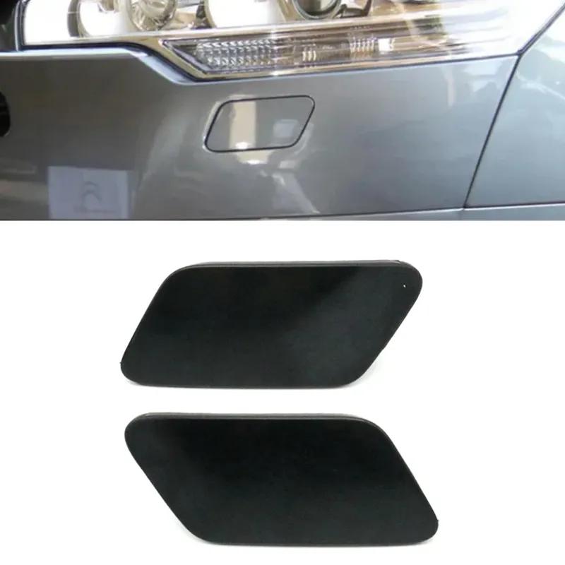 Car Unpainted Headlight Washer Spray Nozzle Jet Cover Headlamp Cleaning Cap For Citroen C5 2009 2010 2011 2012