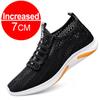New Men Sneakers Casual Heightening Shoes 7cm Height Increase Shoes For Men Summer Breathable Elevator Shoes Insole Taller Shoes