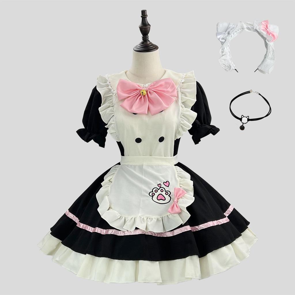 New Cross-Border Cute Maid Cosplay Lolita Halloween Costume for Women