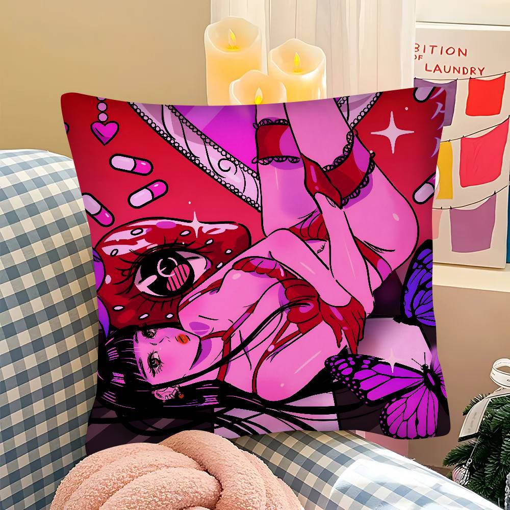 Oosaki Nana Anime Pillow Case Square Pillow Bedroom Sofa Leisure Comfort Cushion Car Living Room Home Decoration