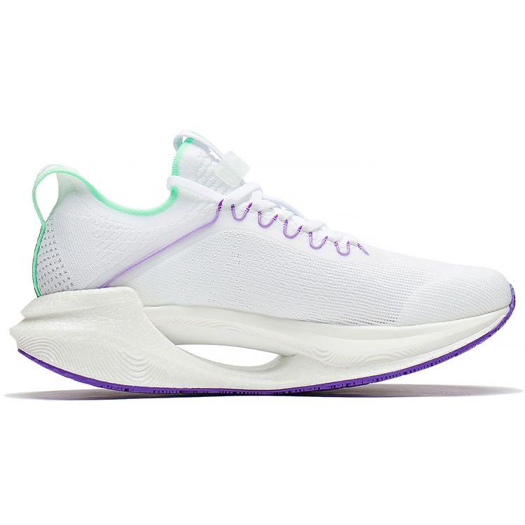 Li-Ning Essential Reflective Lightweight Breathable Rebound Low-Top Running Shoes Men Sneakers White Green ARRS003-13