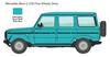 Platz Italeri 1/24 Scale Mercedes-Benz G 230 Geländewagen Plastic Model Kit IT3640