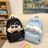Crayon Shinchan Kuromi Cartoon Backpack With Cushioned Straps For Girls Travel And School Use