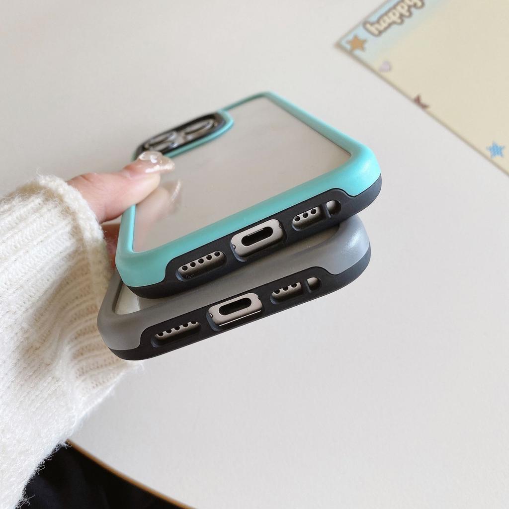 Applicable To IPhone16 Macaron Mobile Phone Case Anti-fall Apple 15 Promax Matte Protective Case 14 Transparent