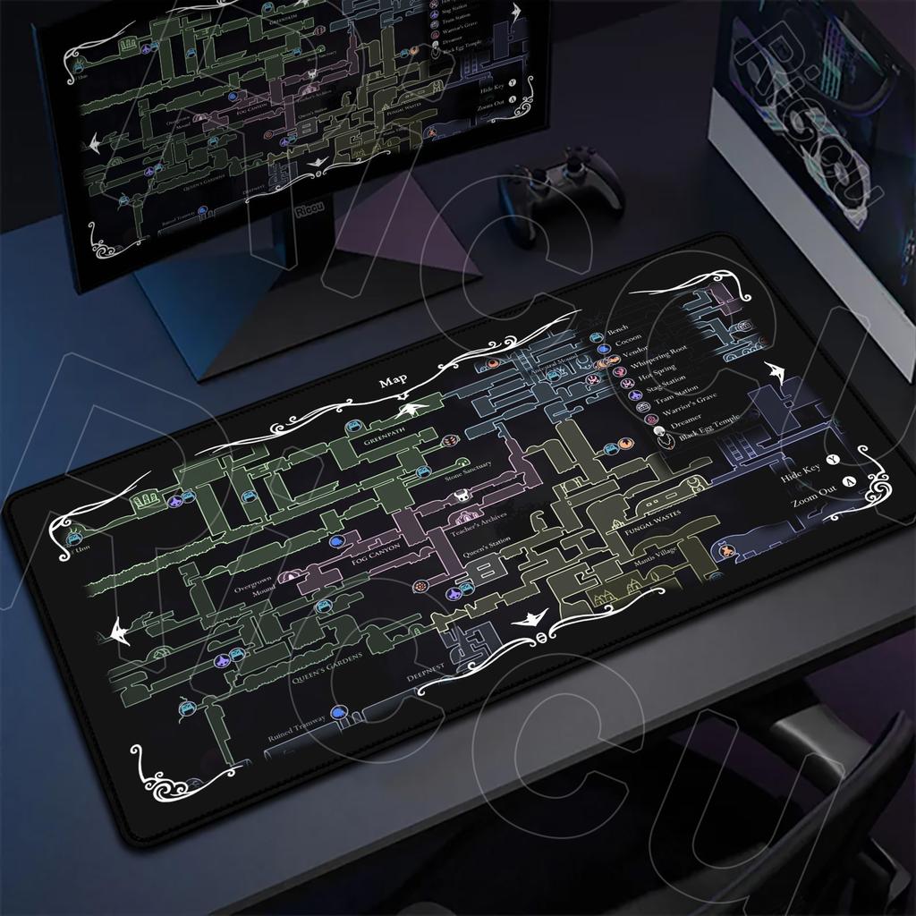 HD XXL Mouse Pad Gamer Computer Desk Mat keyboard Hollow Knight Accessories Laptop Gamer Anti-slip Carpet Table Office MousePad