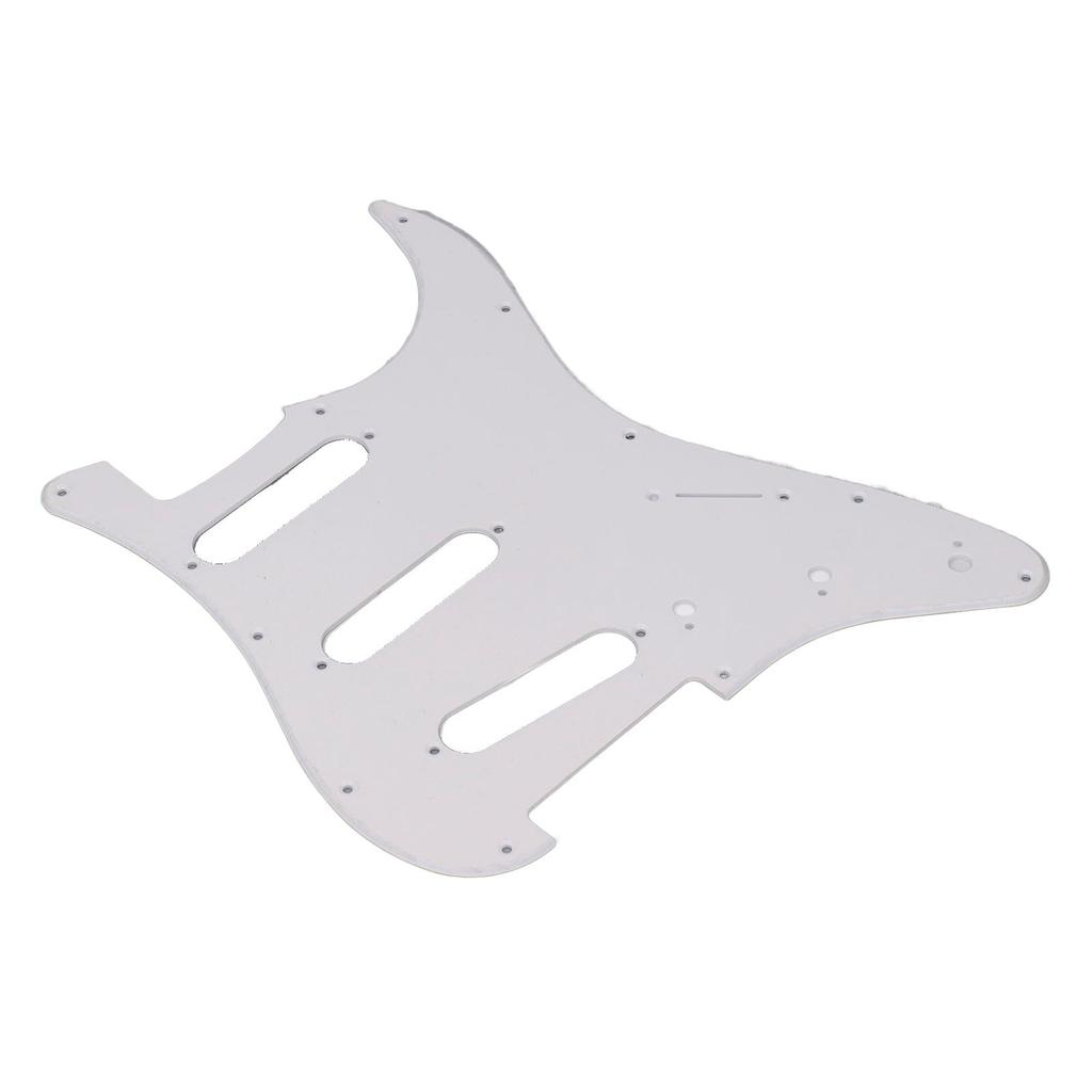PVC Guitar Pickguard 11 Mounting Holes Scratch Resistance Plate SSS Guard Plate Replacement for Strat ST Style