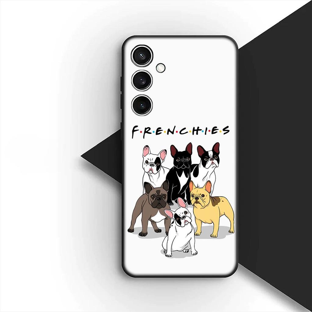 Hülle für Samsung Galaxy S10 S8 S9 Plus A33 A34 A31 70 A71 A72 Note 20 9 8 S10E Handyhülle Cure Art Pfote Französische Bulldogge Hund