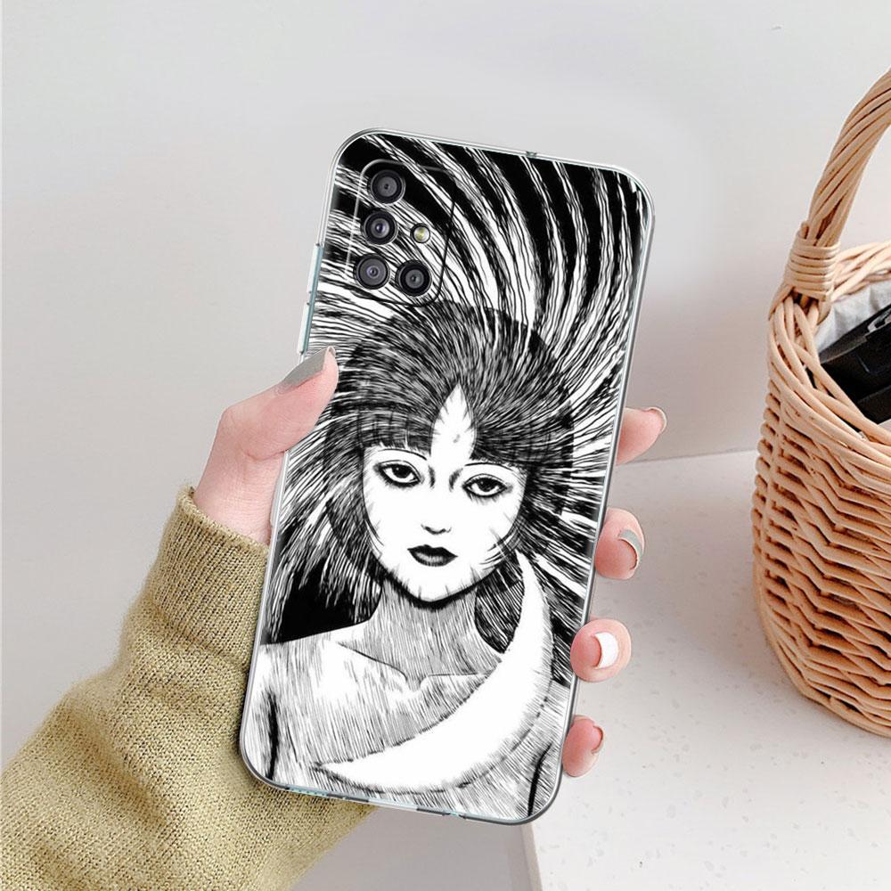 

Мягкий чехол для телефона Samsung Galaxy A51 A21s A71 A12 A31 A52 A41 A32 A02s A11 A72 A52, прозрачная задняя крышка, футболки Junji Ito Tomie Samsung A30