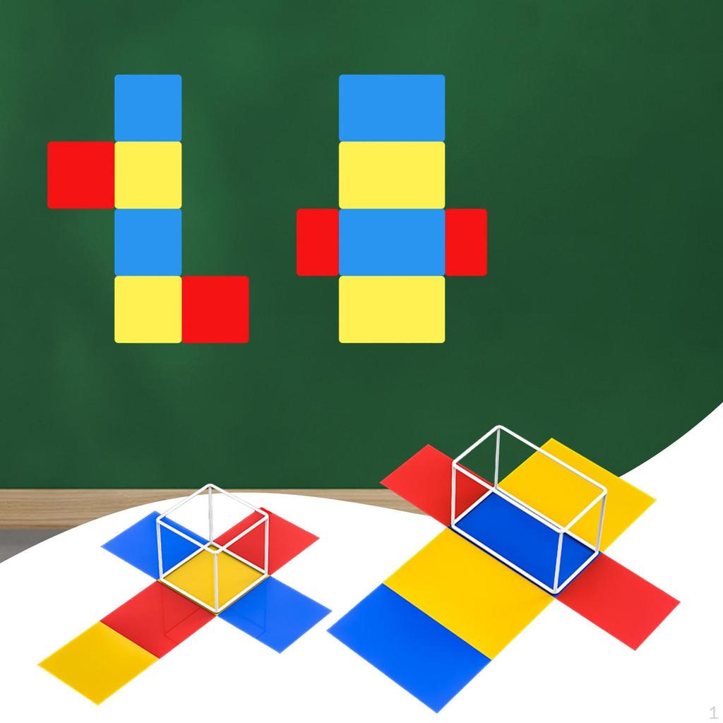 2x Geometric Shapes Blocks for School Supplies Student Homeschool Activities Large