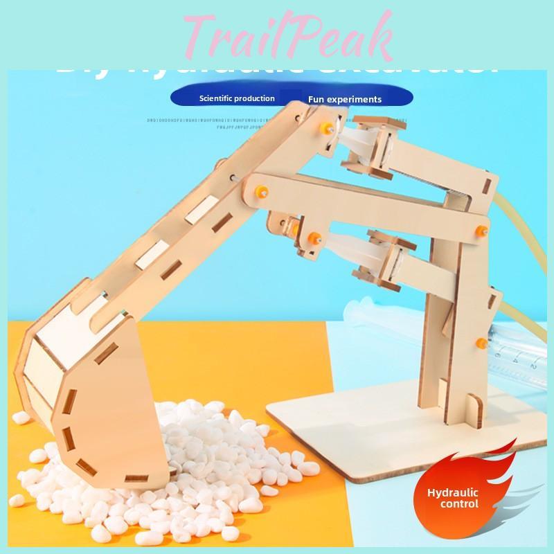 Zestaw hydraulicznego koparki STEM Edukacja Dla Dzieci DIY Zabawka Naukowa Dla Uczniów Szkoły Podstawowej