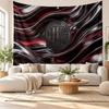 Tapeçaria de Parede AC Milan, Pendente de Parede em Tecido Macio, Fundo Decorativo Para Quarto Arte de Parede para Casa