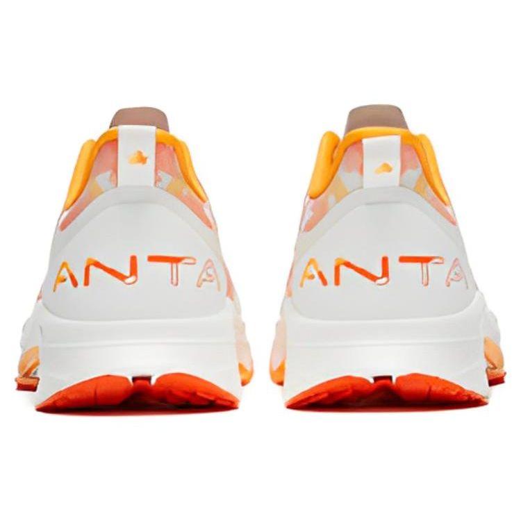 Anta Mach 3.0 Professional Racing Shock Absorption Durable Low-Top Running Shoes Men Running Shoes White Orange 112325583-16
