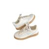 Casual Versatile Board Shoes Women's 2025 New Autumn Thin-soled Flat-bottomed Breathable Korean Round Head Sports Ins Little White Shoes