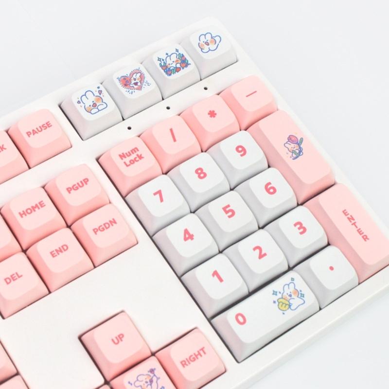 Conjunto de Keycaps 138 teclas XDA Profile PBT Dye Sublimation para teclado mecânico para jogos -MX hes Keypad