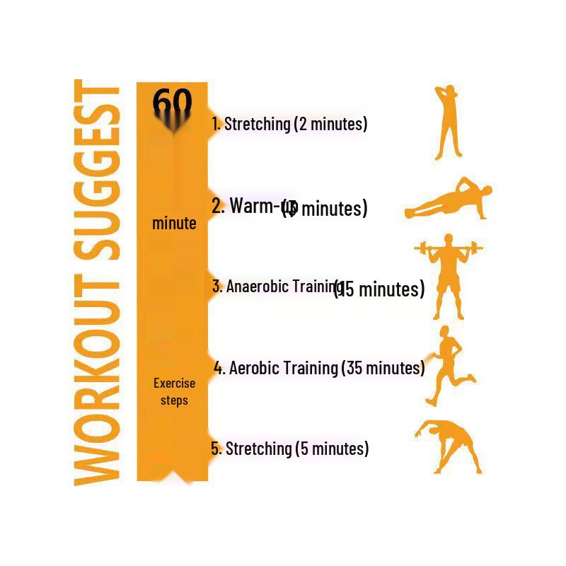 Qingqi Gym Workout Steps Self-Adhesive Wall Decal