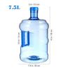 Water Bottle 5L 7.5L Portable Water Bucket Thick Mineral Water Jug Storage Bucket Dispenser Barrel for Outdoor Camping
