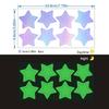 Iridescent Glow-in-the-Dark Star Stickers for Kids' Room, Bedroom, Party, or Window Decoration