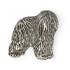 Polish Lowland Sheepdog, PON, Valee Sheepdog - Dog brooch in a gift box, elegant pin, lapel pin for Art-Dog brand jacket