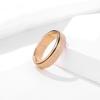 Frosted Titanium Rotatable Decompression Ring with Iridescent Pearl for Anxiety Relief