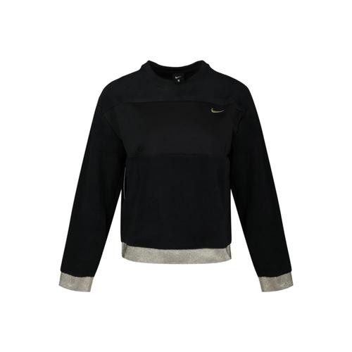 Nike Embroidered Logo Patchwork Crewneck Pullover Sweatshirt for Women S