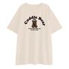 Summer Maternity Light Gray Cotton T-Shirt & Shorts Set - Korean Style, Casual, Loose Fit, Short Sleeve Two-Piece