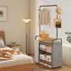 Indoor Thickened Clothes Hanger Rack Floor-standing Closet with Dust-proof for Home Small Apartment Clothing Storage Shelf
