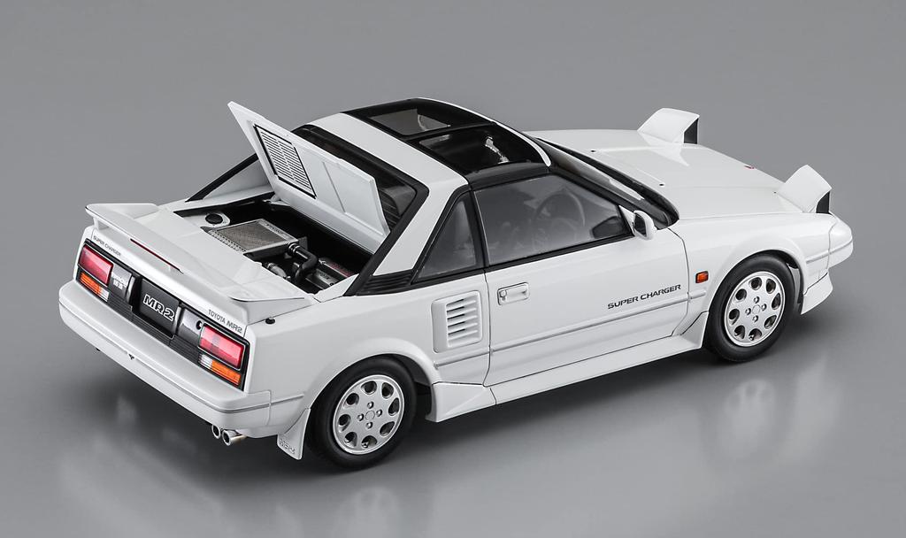 Hasegawa Historic Car Series Toyota MR2 Late Model Supercharger Bar Plastic Model HC45 1/24 (AW11) G-Limited (T Roof)