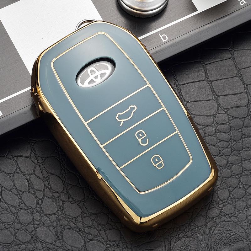 Toyota Key Case Cover for Highlander, Corolla, Crown, Prado, and Levin Models