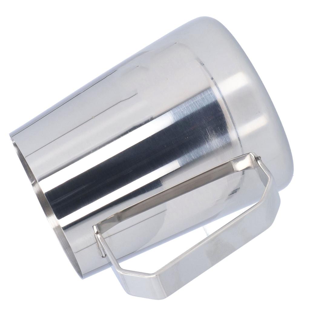 Milk Frothing Pitcher Stainless Steel 600ML Steaming Pitcher for Milk Frother   Arts(600ml;with  : )