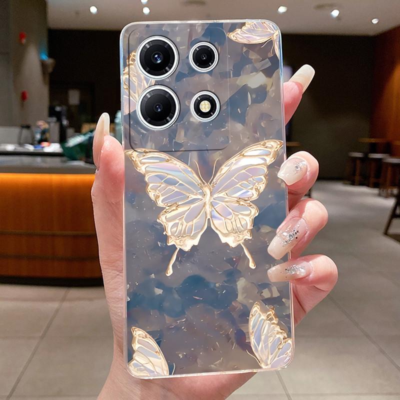 For Infinix Note 30 VIP Phone Case X6710 Clear Silicone Soft Cover For Infinix Note 30 VIP Fashion Flower Cases Note30 VIP Coque
