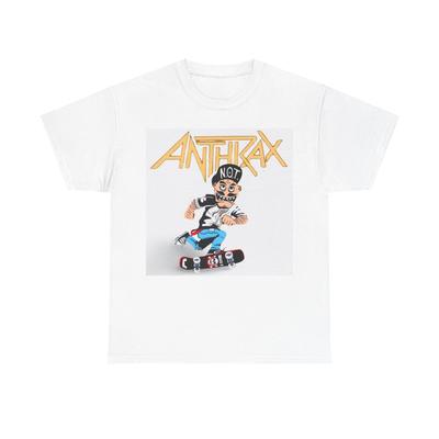 Anthrax Μπλουζάκι Punk Rock Vintage Σκέιτμπορντινγκ Unisex Βαρύ Βαμβακερό Μπλουζάκι
