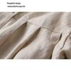 Women's Loose Fit Lantern Sleeve Cotton Linen Blouse - Babydoll Design, Nine-Point Sleeve, Solid Color Fashion Shirt 803