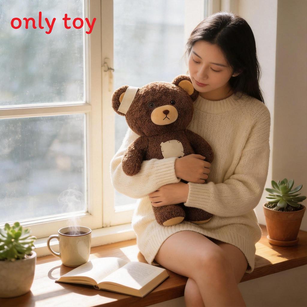 Plüsch-Teddybär-Kissen mit Polyesterfaserfüllung für Kinder und Erwachsene
