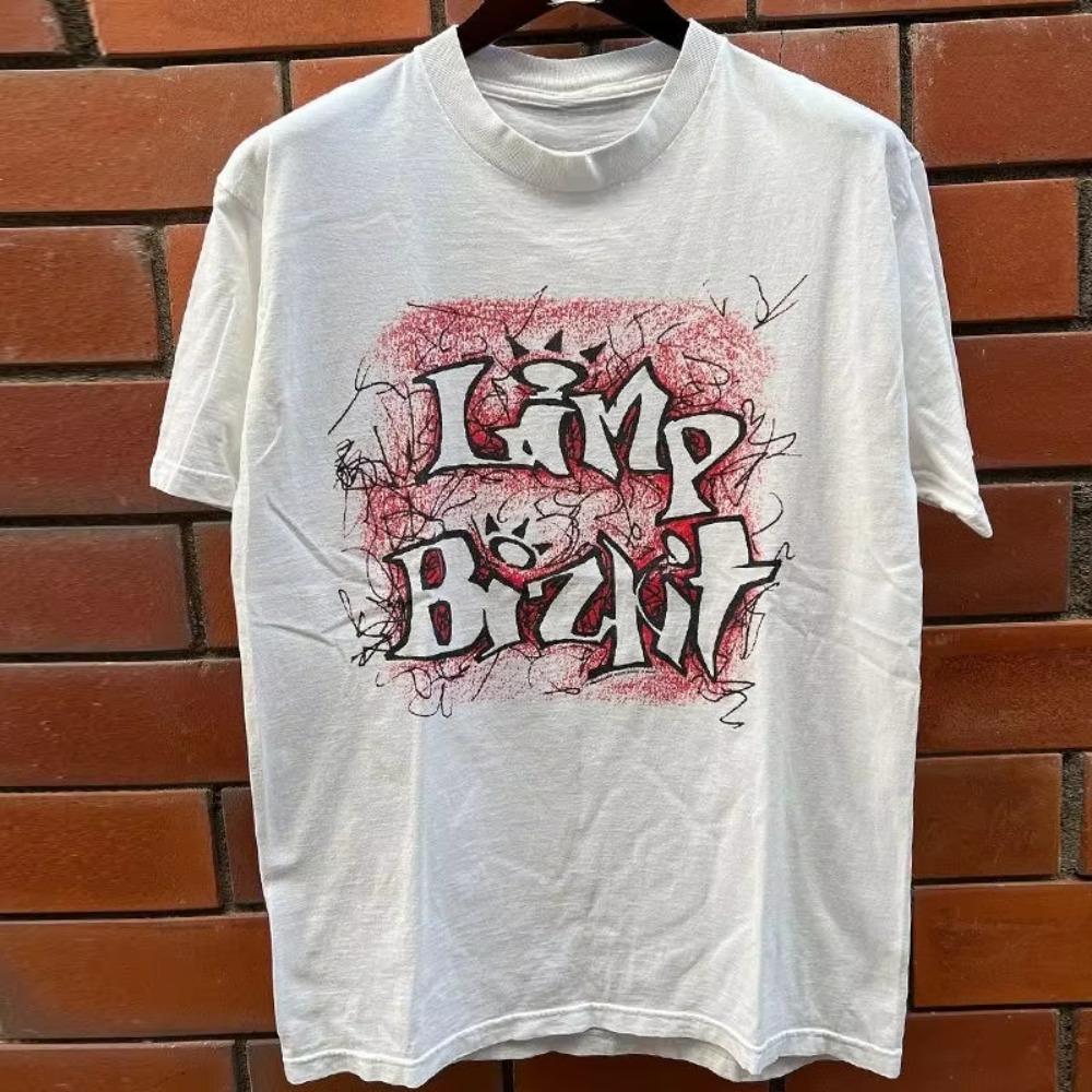 Limp Bizkit Limp Baztit Band OS Trendy Brand Rock Punk Kurzarm Amerikanisches Kurzarm T-Shirt Männer Frauen Sommer Baumwoll T-Shirt