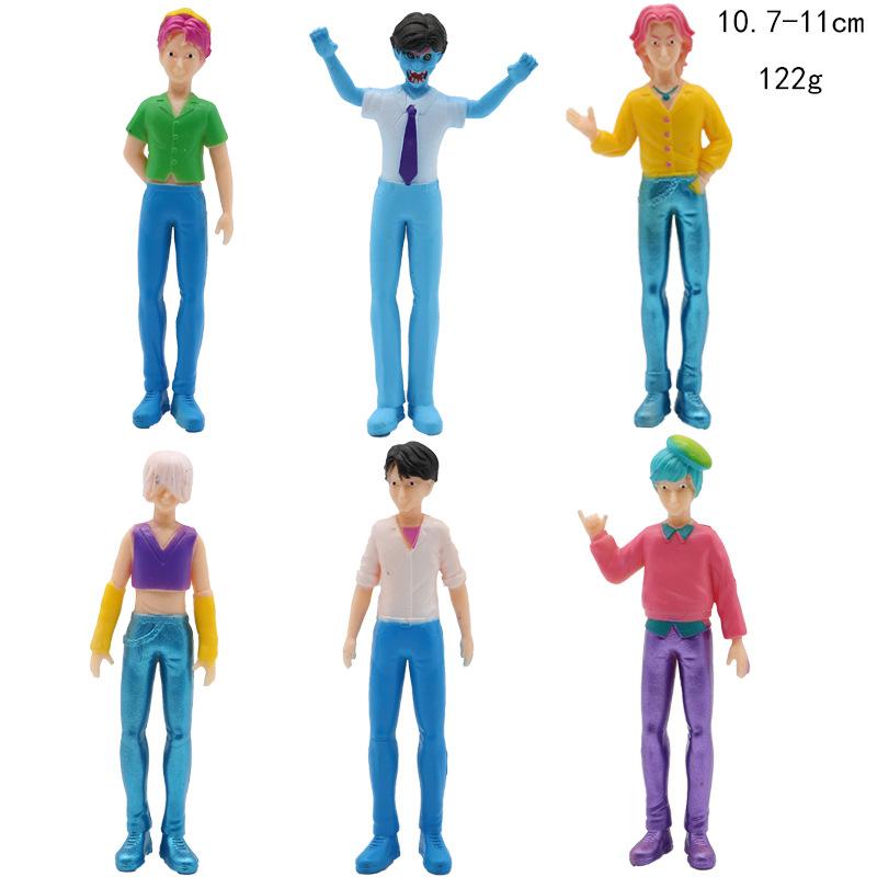Anime Kpop Demon Hunters Figure Rumi Mira Zoey Derpys Tiger Figurine Toy Cute Desk Decoration Statues Ornament Kid Gifts