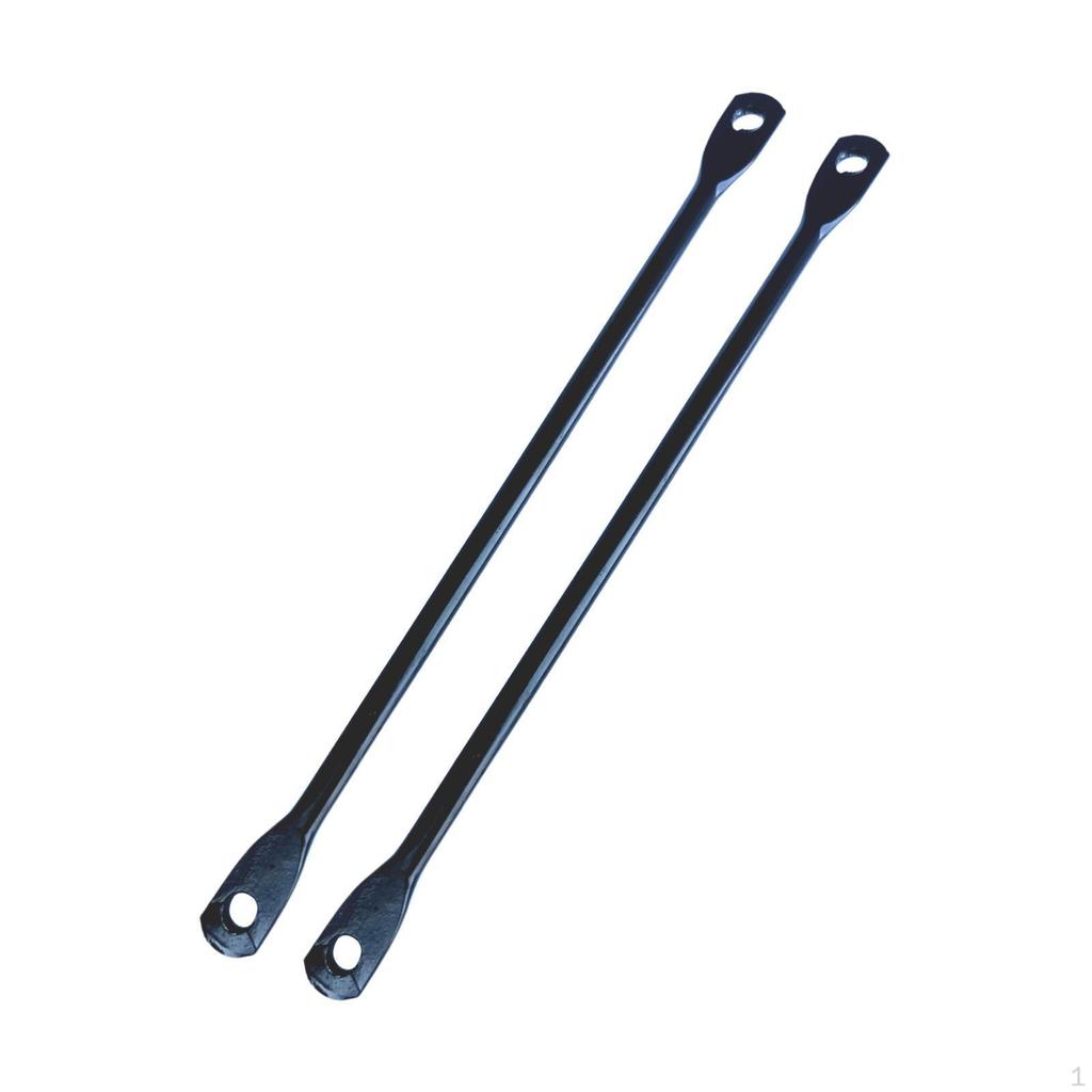 2 Flache Fahrradträger, Verbinder, Gepäckträger-Stützstange, Hintere Halterung,