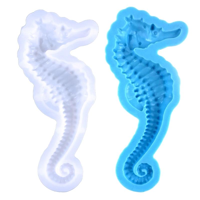 Seahorse Keychain Silicone Mold Keychain Charms Resin Mold Animal Epoxy Resin Casting Mold for DIY Crafts Car Home Decor