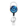 Flower Butterfly Chrysanthemum Doctor ID Badge Clip Lanyards Holder Porta Credencial  Reel Nurse Retractable Keychain Wholesale