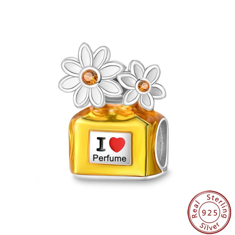 Copper Perfume Bottle High Heels Princess Dress Fashion Romantic Charms Beads 3Mm Diy Fine Jewelry Making