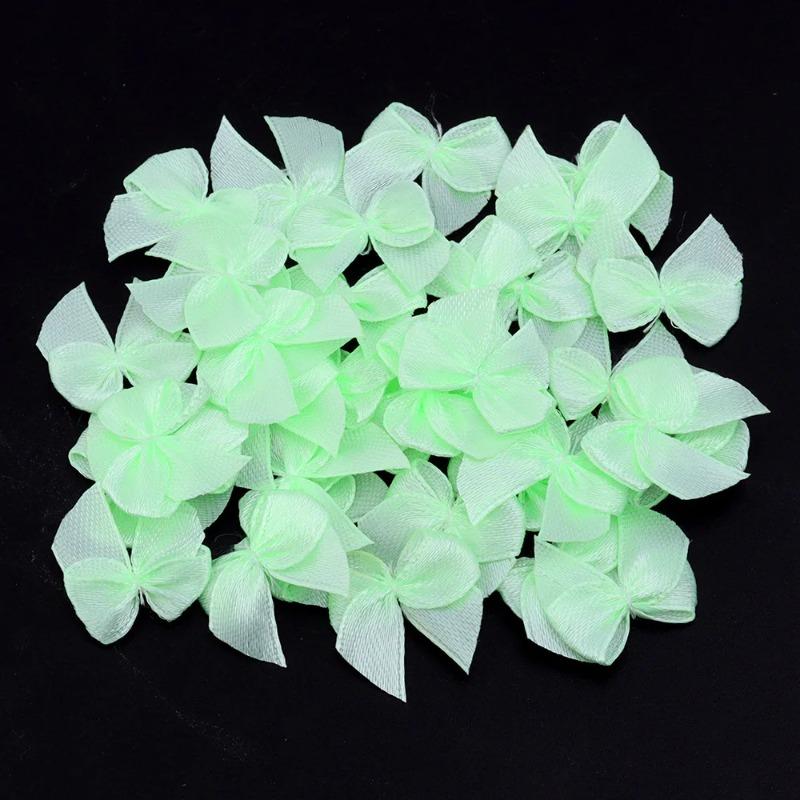100 Pcs/set Princess children's bow tie clothing headdress accessories DIY accessories polyester thread tie mini bow tie