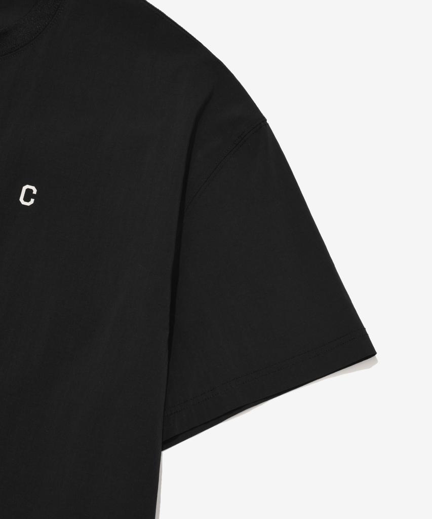 COVERNAT Small C Logo Nylon T-Shirt Black