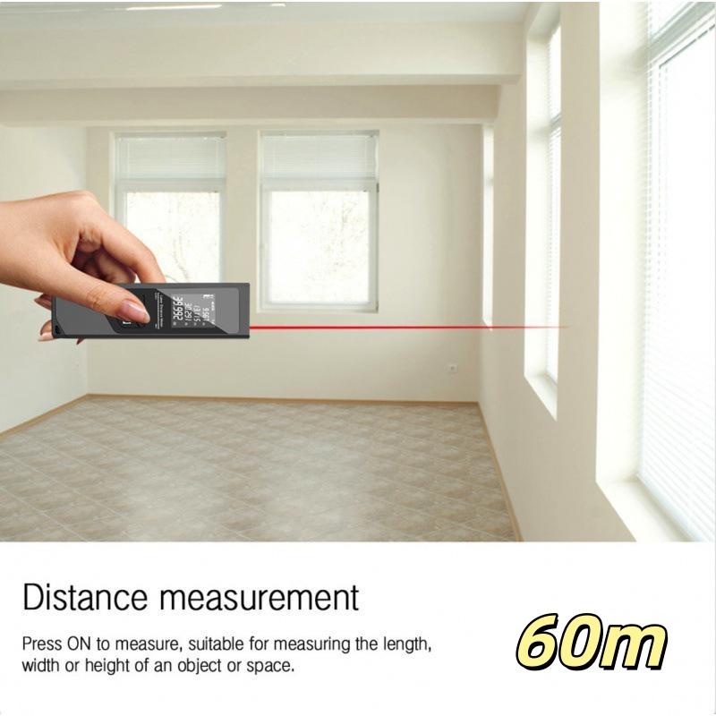 1Pcs Laser Rangefinder 40/60 Meters Portable Digital Laser Distance Meter High Precision For Construction Measurement Tool