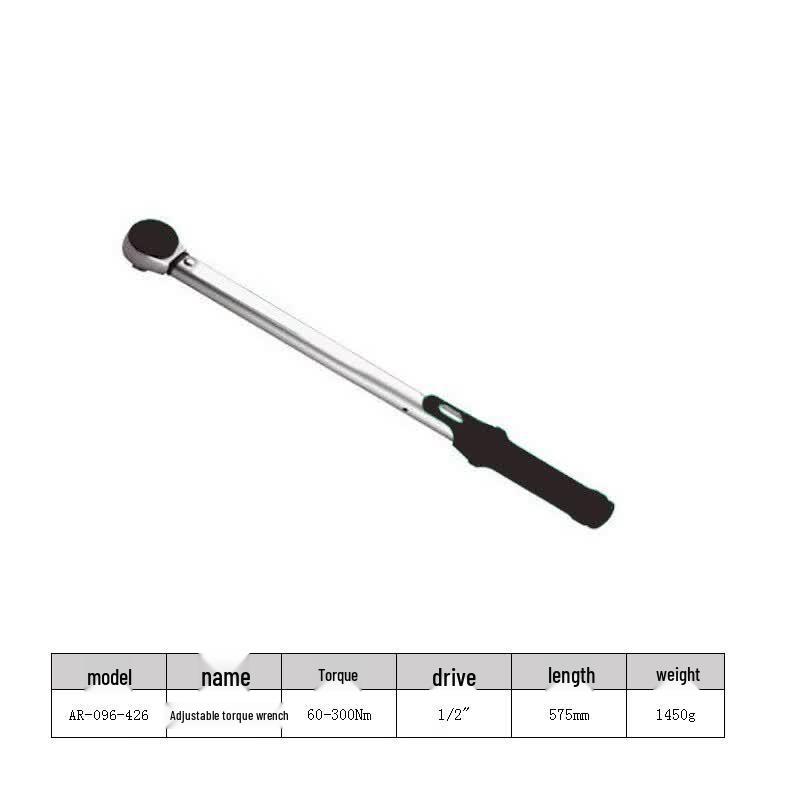 ARTOOLS 1/2 Preset Torque Wrench 60-300Nm