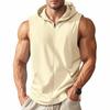 2026 Summer Men's Fitness Training Zipper Hooded Sweatshirt Sleeveless